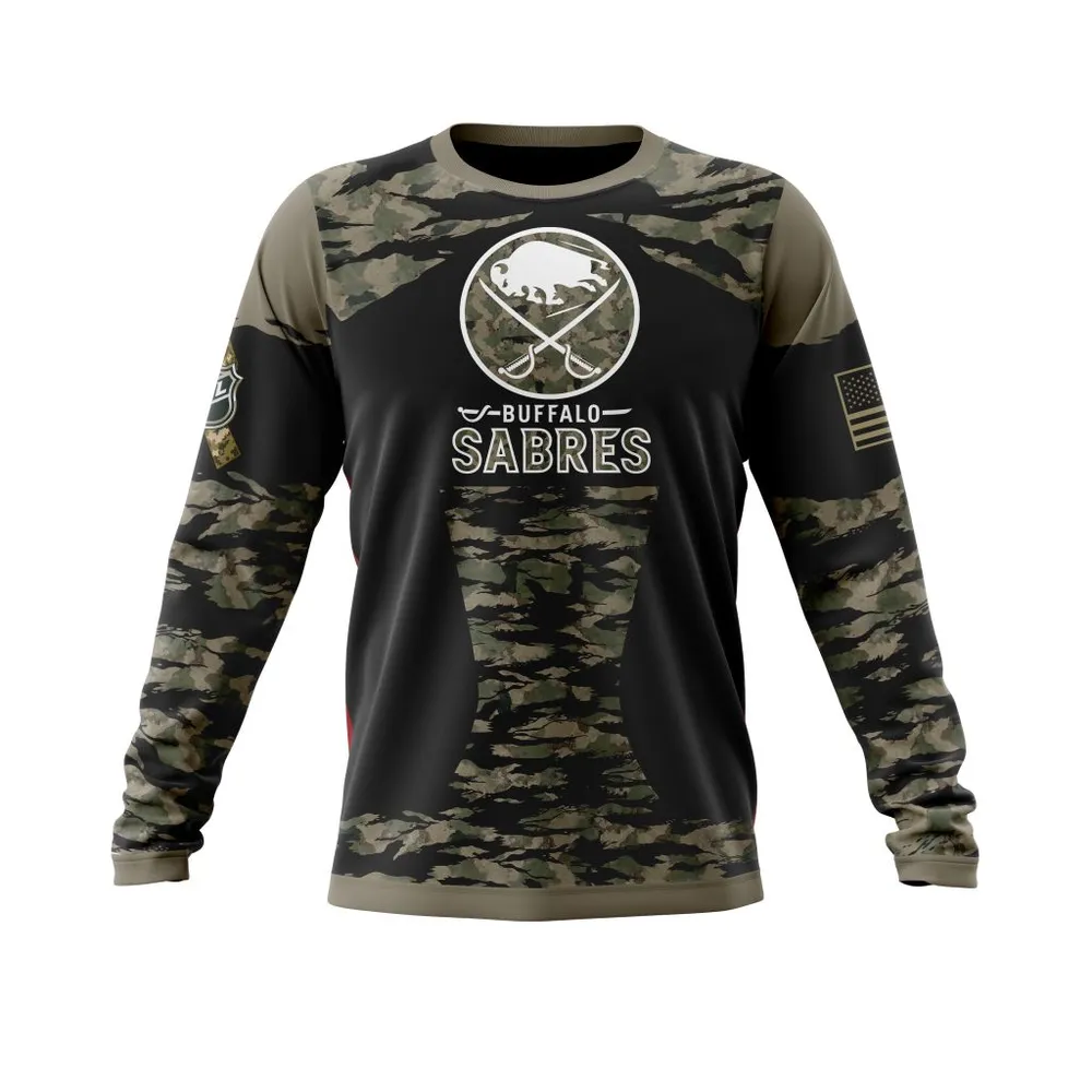 Buffalo Sabres | Honors Veterans And Military Members Long Sleeved Sweatshirt 