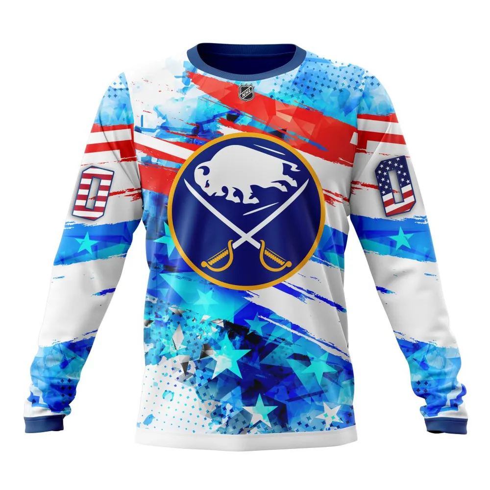 Buffalo Sabres | Special Concept For Independence Day St2201 Long Sleeved Sweatshirt 