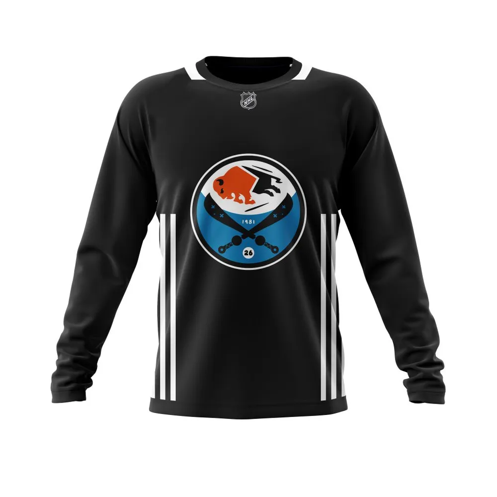 Buffalo Sabres | Specialized Concepts Val James Night Jersey Long Sleeved Sweatshirt 