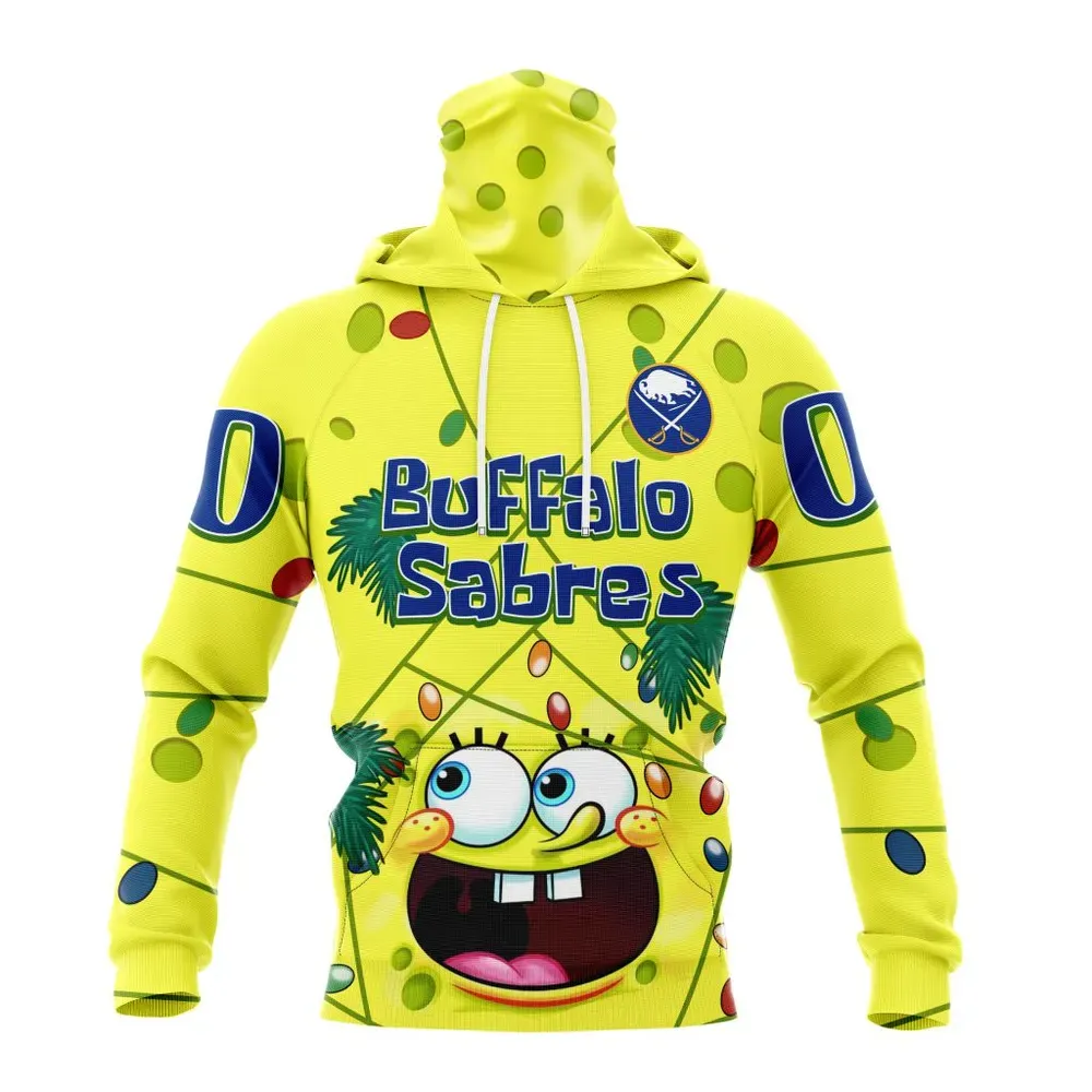 Buffalo Sabres | Specialized Jersey With Spongebob V0122 Mask Hoodie