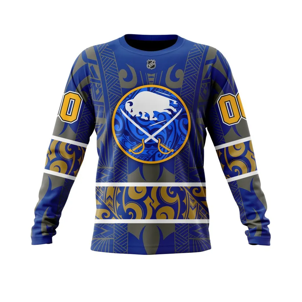 Buffalo Sabres | Specialized Native With Samoa Culture V0222 Long Sleeved Sweatshirt 