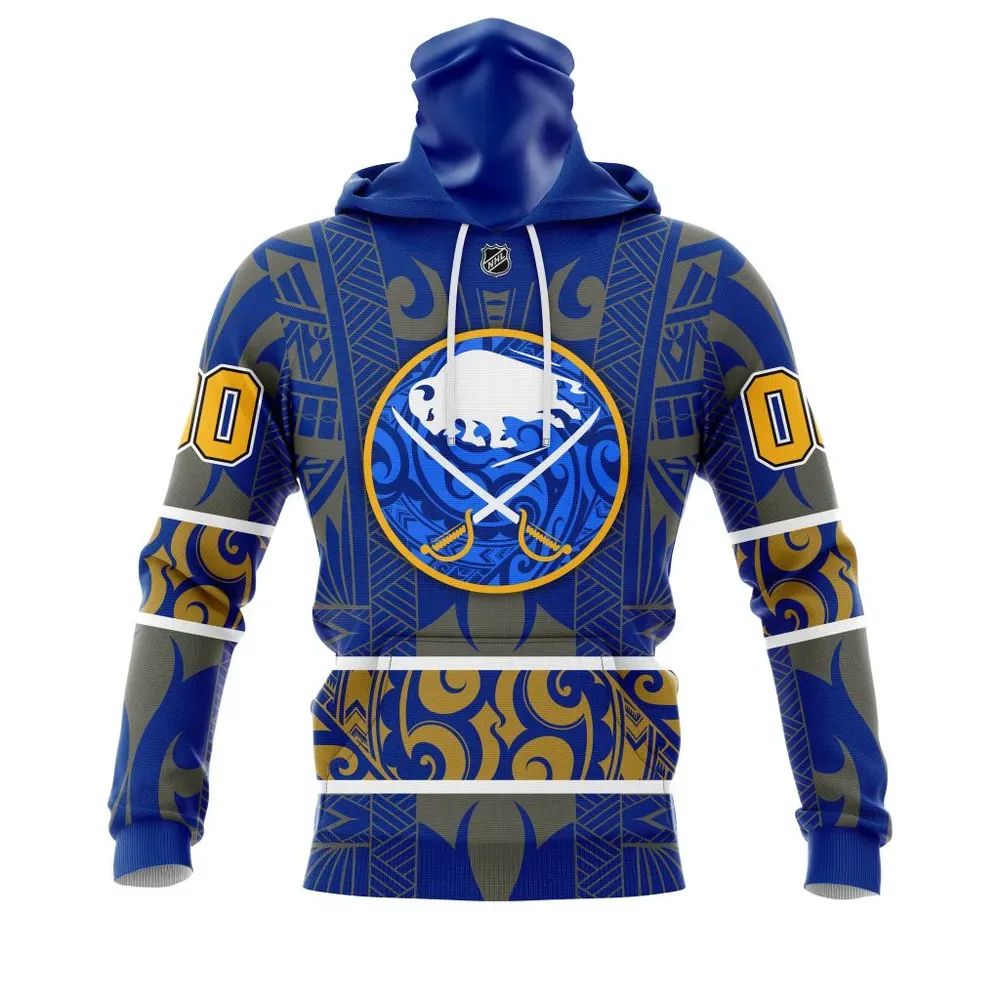 Buffalo Sabres | Specialized Native With Samoa Culture V0222 Mask Hoodie