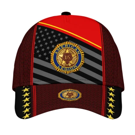 American Legion Veteran Baseball Cap All Over Print BLVTR11924GAL