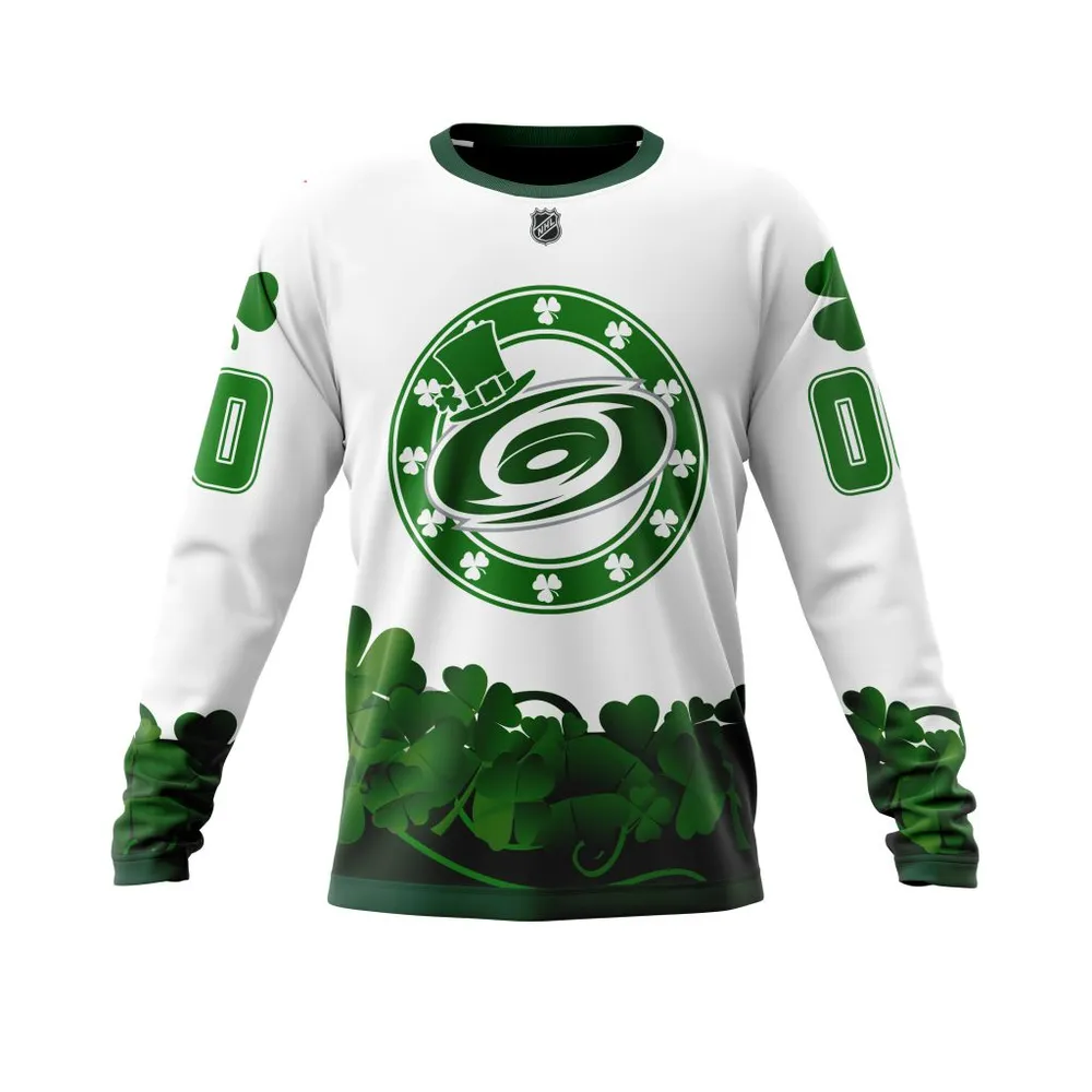 Carolina Hurricanes | Happy St.Patrick Days Jersey V0522 Long Sleeved Sweatshirt 