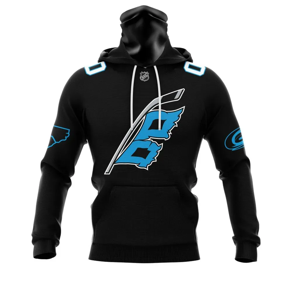 Carolina Hurricanes Specialized Panthers Night Mask Hoodie