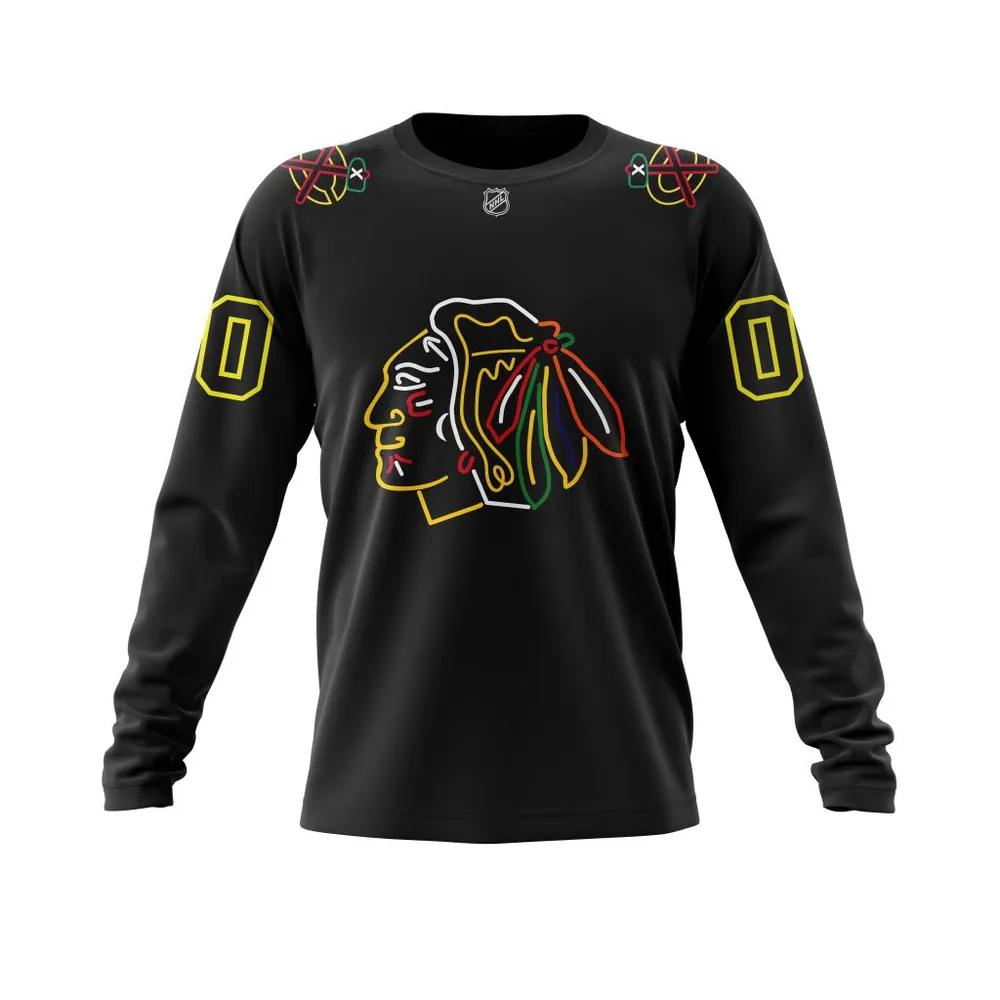 Chicago Blackhawks | Foundation Night Jersey Long Sleeved Sweatshirt 