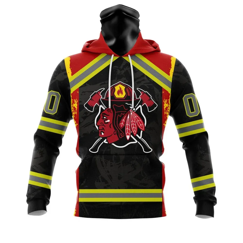 Chicago Blackhawks | Honnor Firefighter V0322 Mask Hoodie