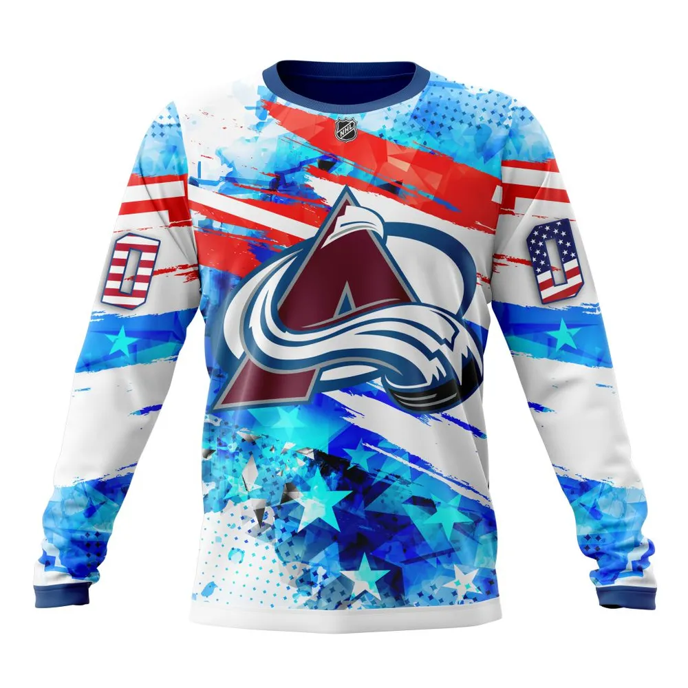 Colorado Avalanche | Special Concept For Independence Day St2201 Long Sleeved Sweatshirt 