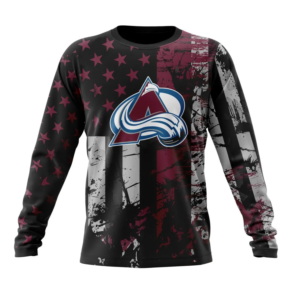 Colorado Avalanche | Specialized Jersey For America Long Sleeved Sweatshirt 