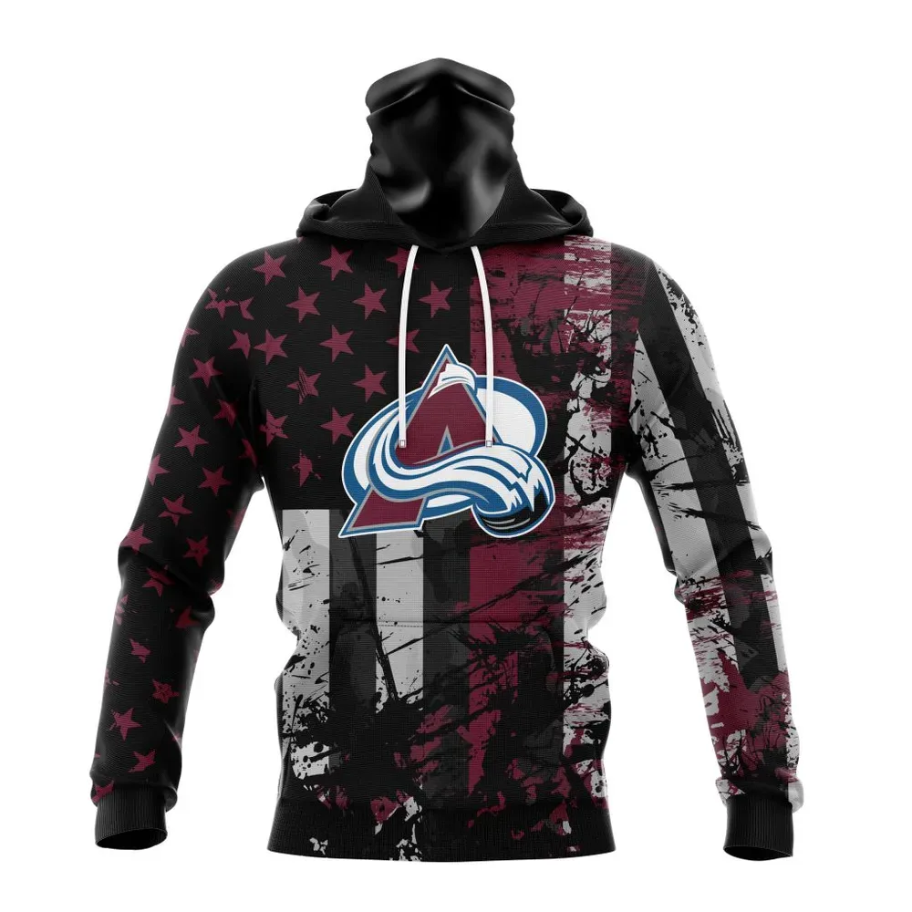 Colorado Avalanche | Specialized Jersey For America Mask Hoodie