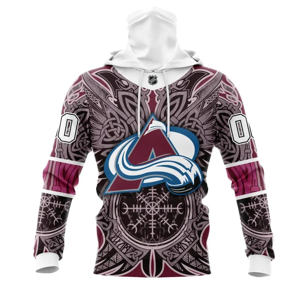 Colorado Avalanche | Specialized Norse Viking Symbols St2201 Mask Hoodie