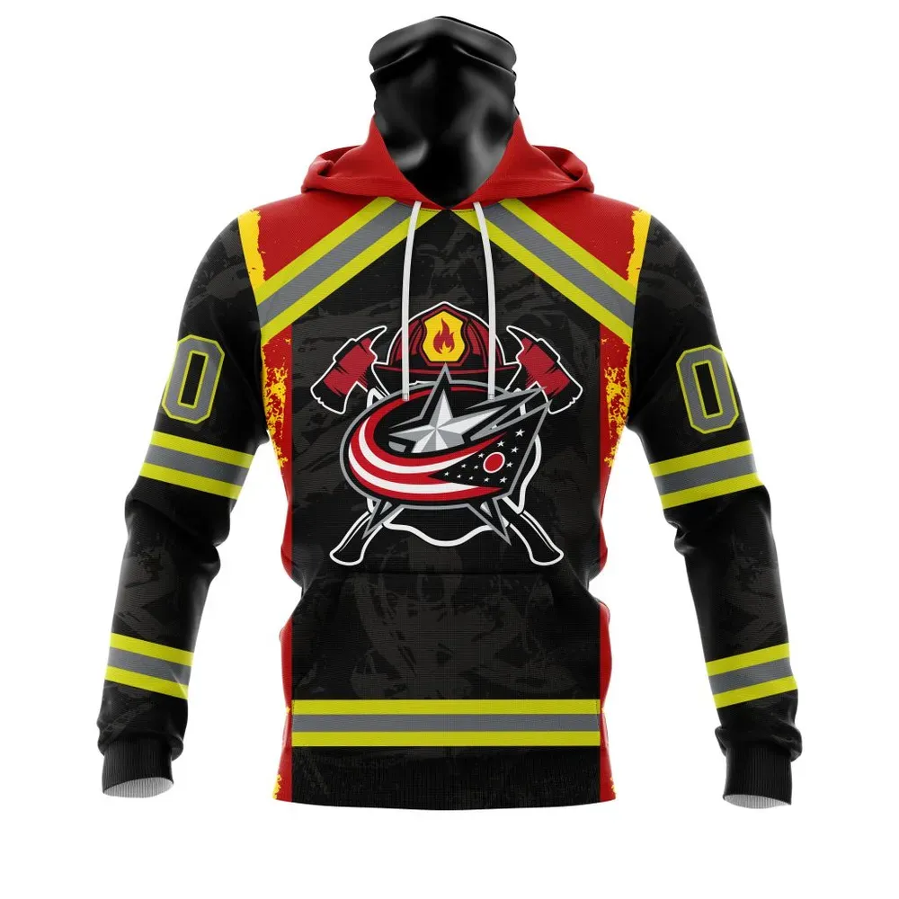 Columbus Blue Jackets | Honnor Firefighter V0322 Mask Hoodie