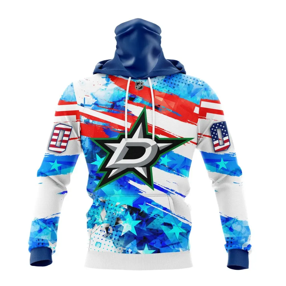 Dallas Stars | Special Concept For Independence Day St2201 Mask Hoodie