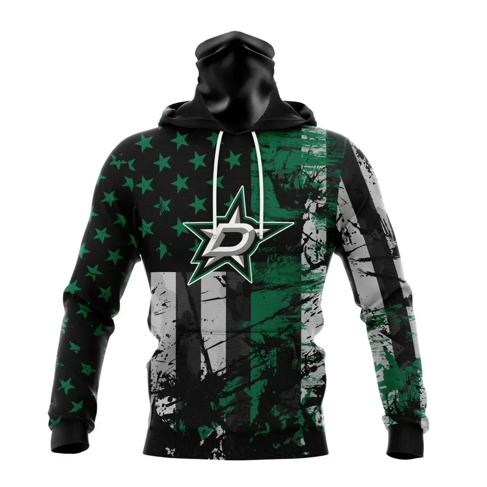 Dallas Stars | Specialized Jersey For America Mask Hoodie