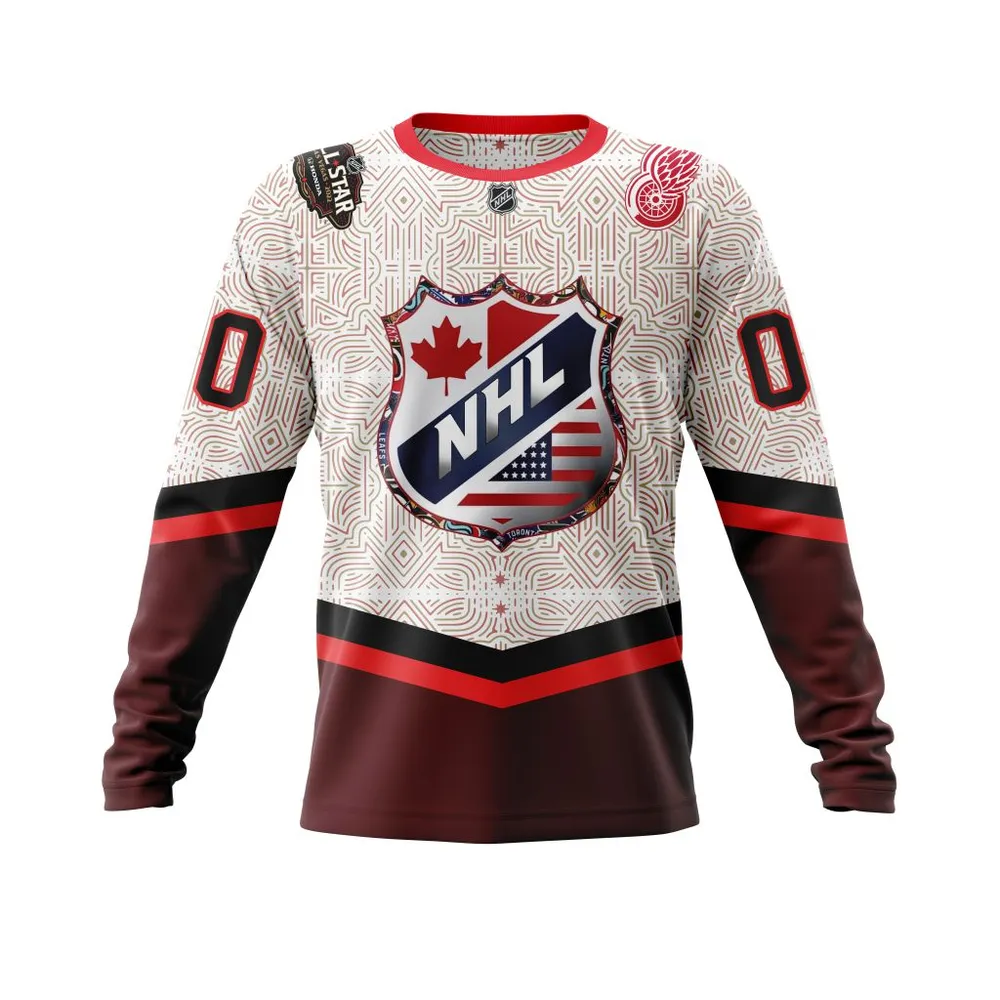 Detroit Red Wings | All Star With Vegas Concepts V0422 Long Sleeved Sweatshirt 