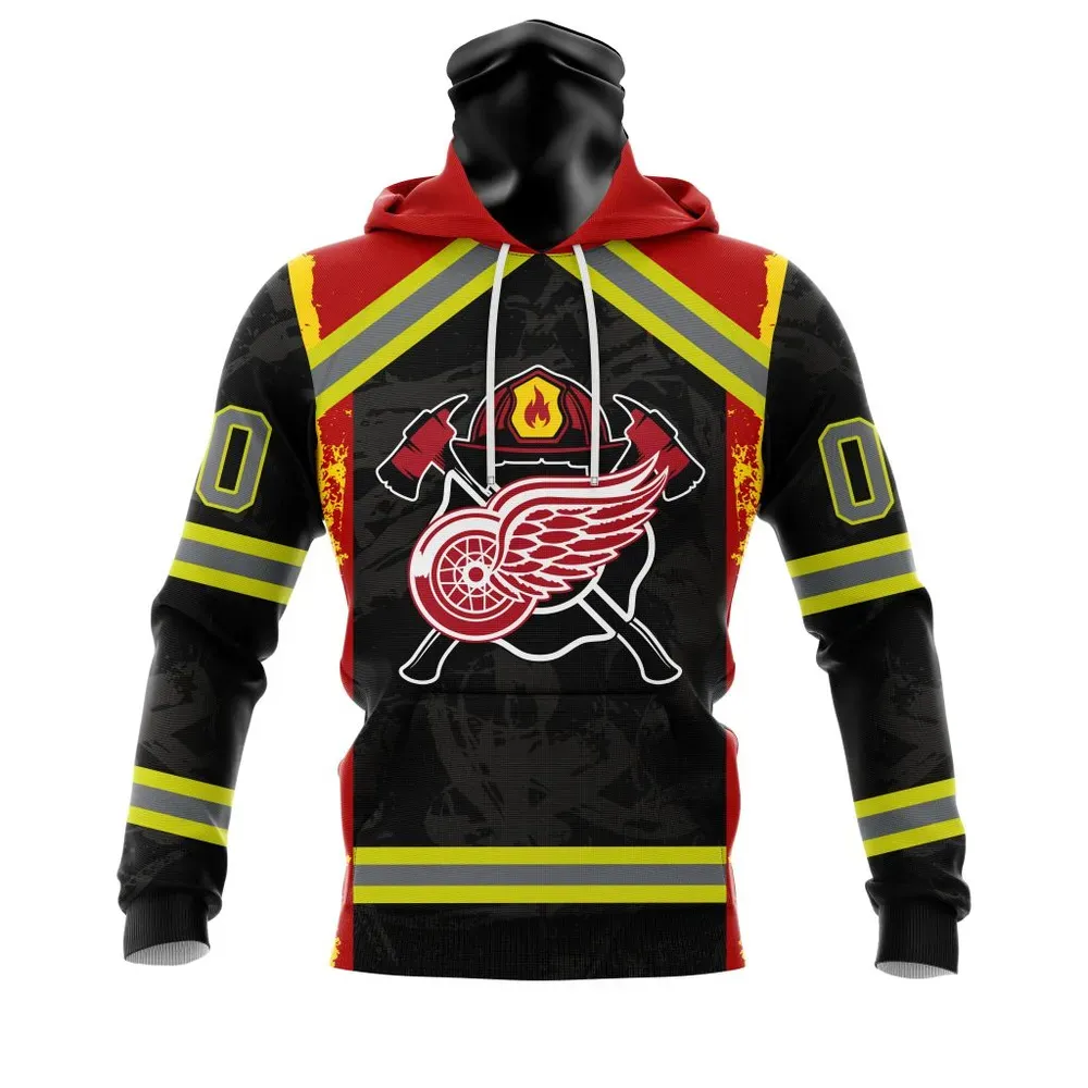 Detroit Red Wings | Honnor Firefighter V0322 Mask Hoodie