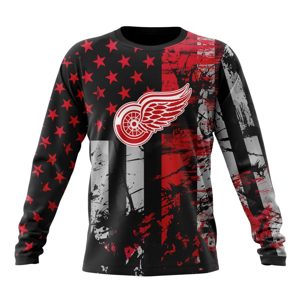 Detroit Red Wings | Specialized Jersey For America Long Sleeved Sweatshirt 