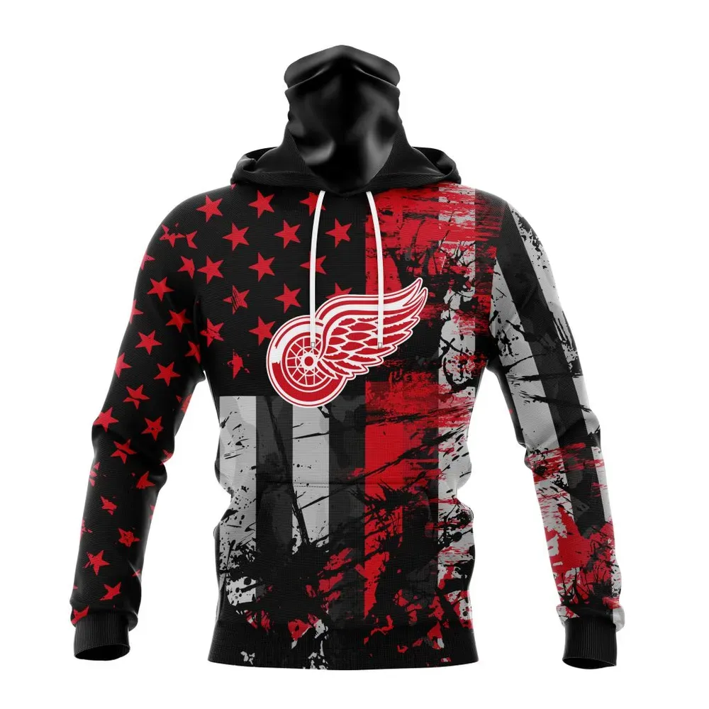 Detroit Red Wings | Specialized Jersey For America Mask Hoodie