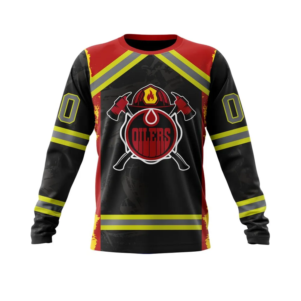 Edmonton Oilers | Honnor Firefighter V0322 Long Sleeved Sweatshirt 