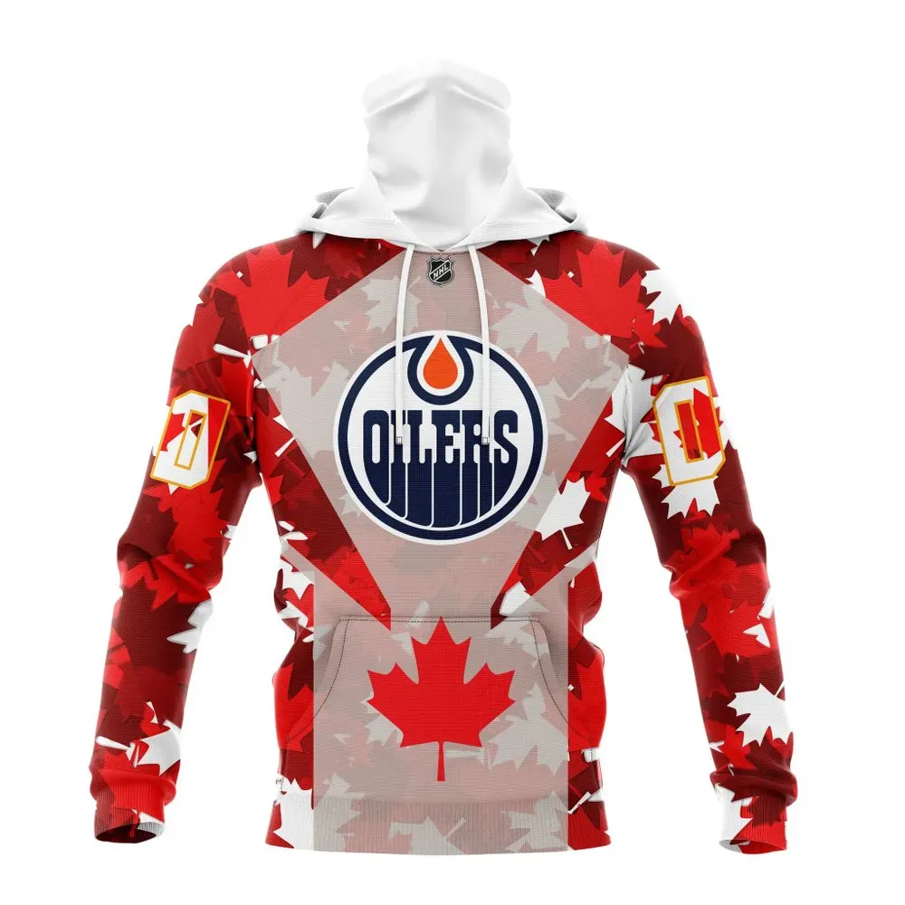 Edmonton Oilers | Special Concept For Canada Day St2201 Mask Hoodie