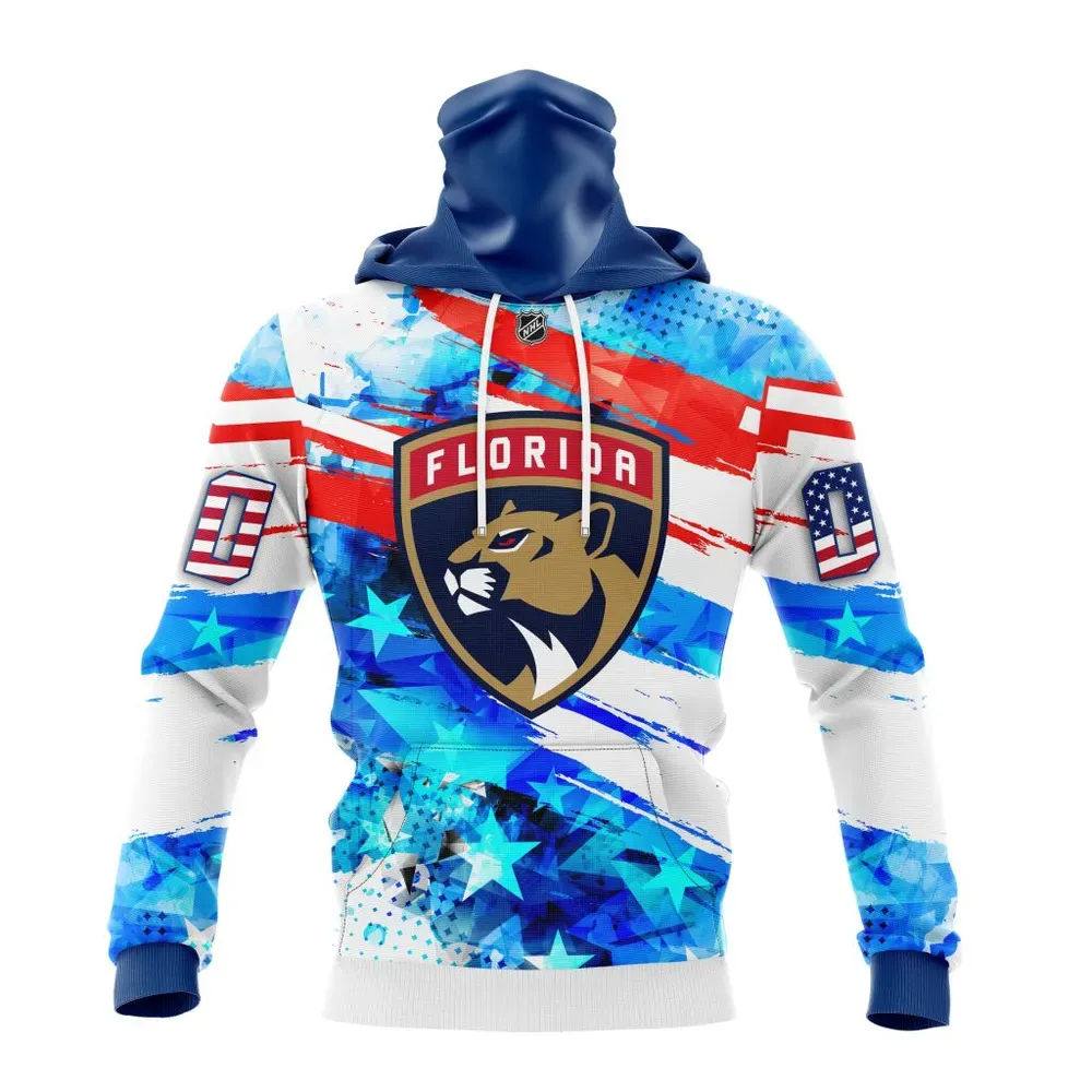 Florida Panthers | Special Concept For Independence Day St2201 Mask Hoodie