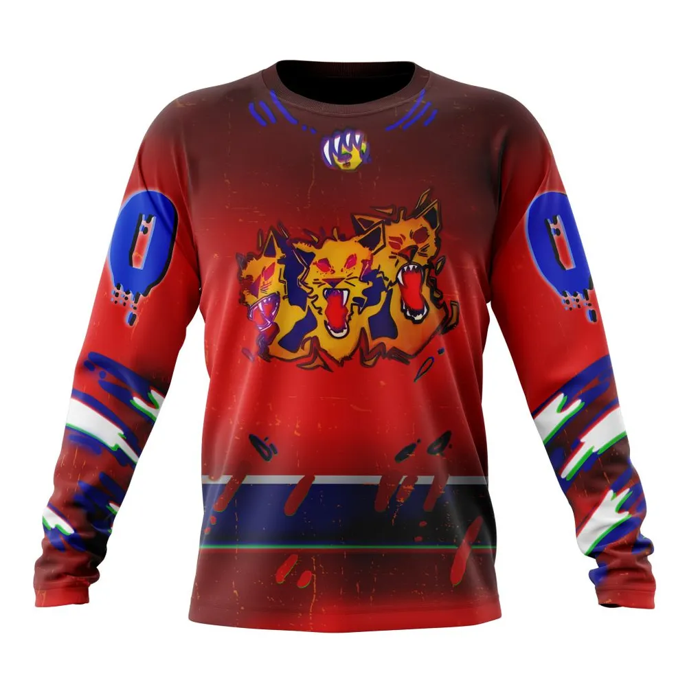 Florida Panthers | Specialized Jersey For Halloween Night Long Sleeved Sweatshirt 