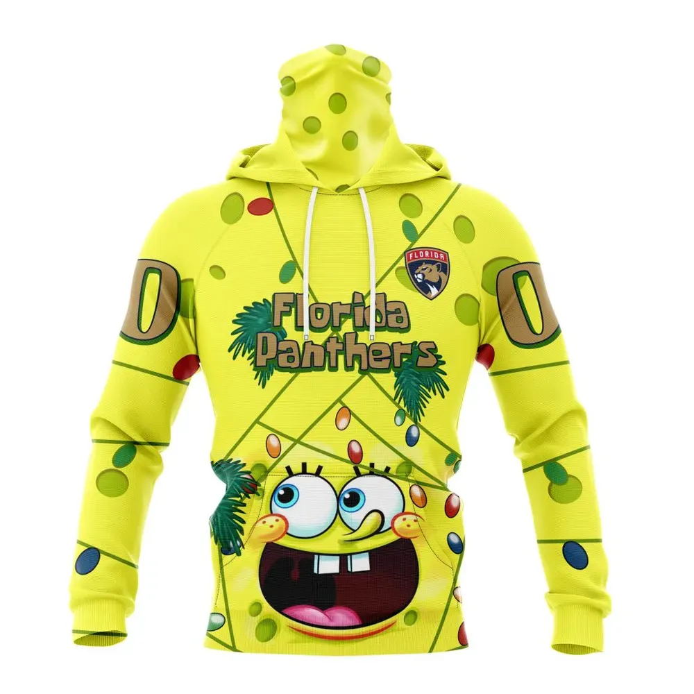 Florida Panthers | Specialized Jersey With Spongebob V0122 Mask Hoodie