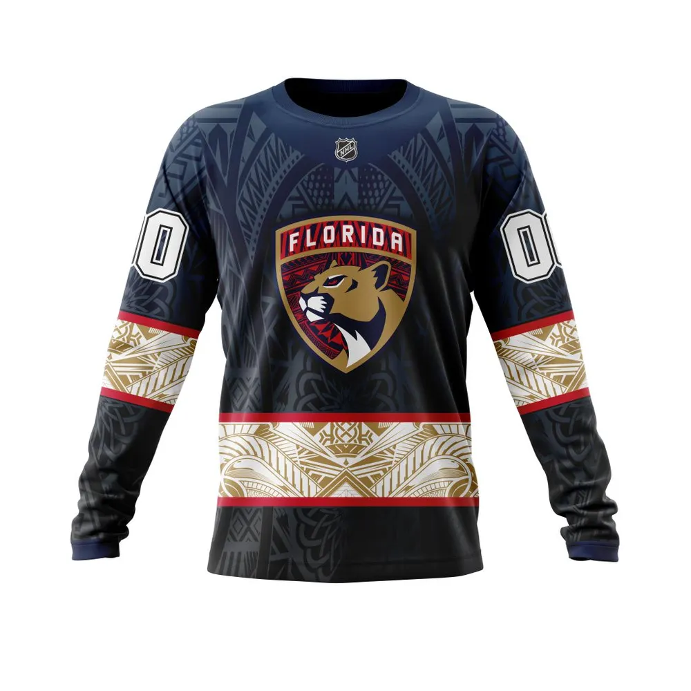 Florida Panthers | Specialized Native With Samoa Culture V0222 Long Sleeved Sweatshirt 