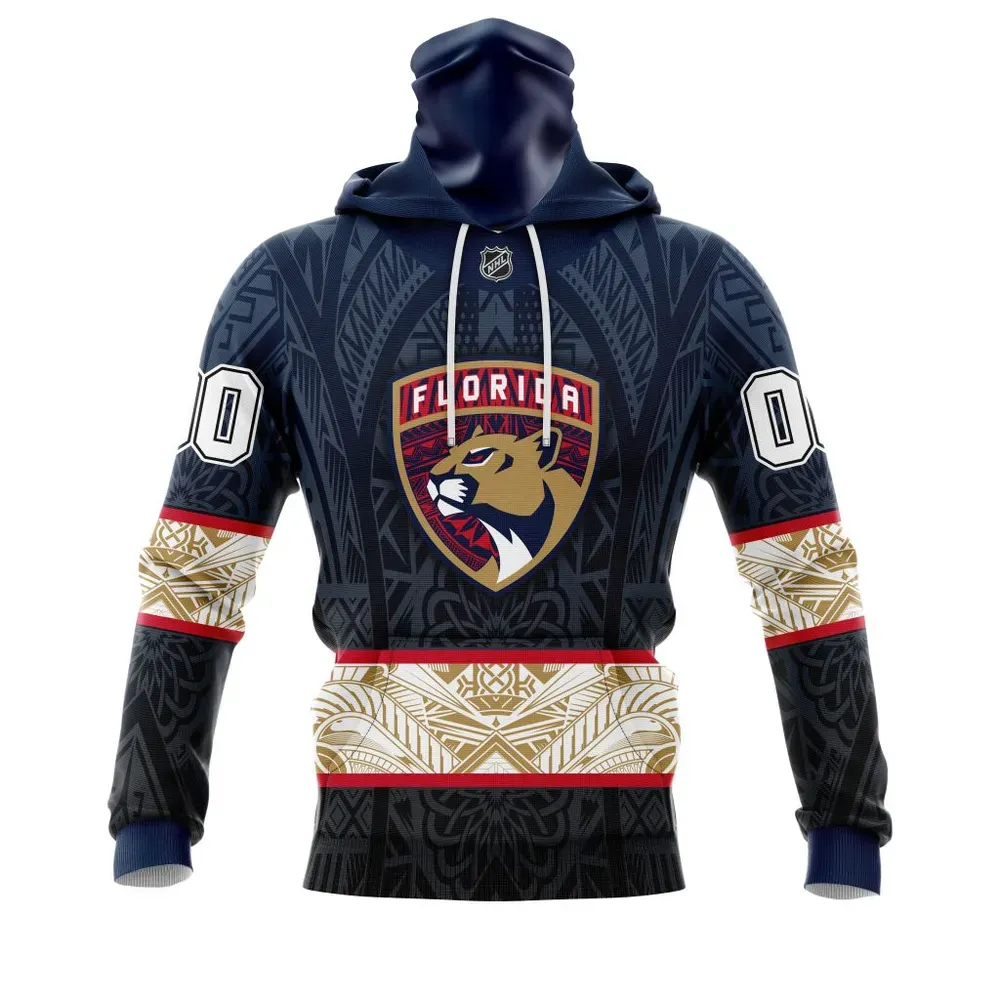 Florida Panthers | Specialized Native With Samoa Culture V0222 Mask Hoodie