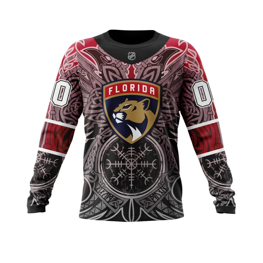 Florida Panthers | Specialized Norse Viking Symbols St2201 Long Sleeved Sweatshirt 