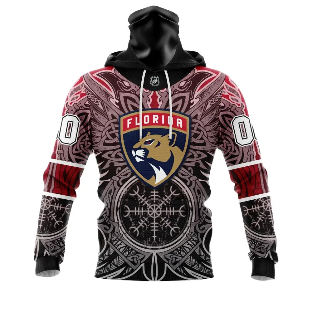 Florida Panthers | Specialized Norse Viking Symbols St2201 Mask Hoodie