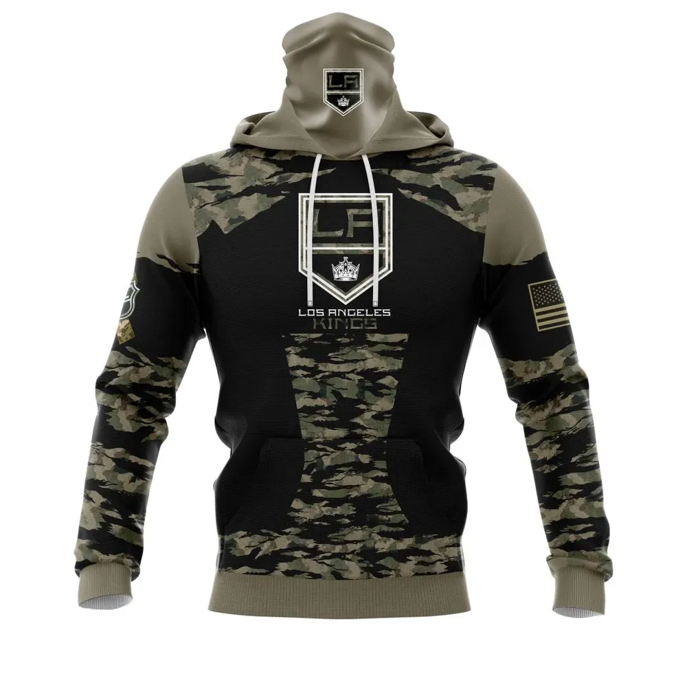 Los Angeles Kings | Honors Veterans And Military Members Mask Hoodie