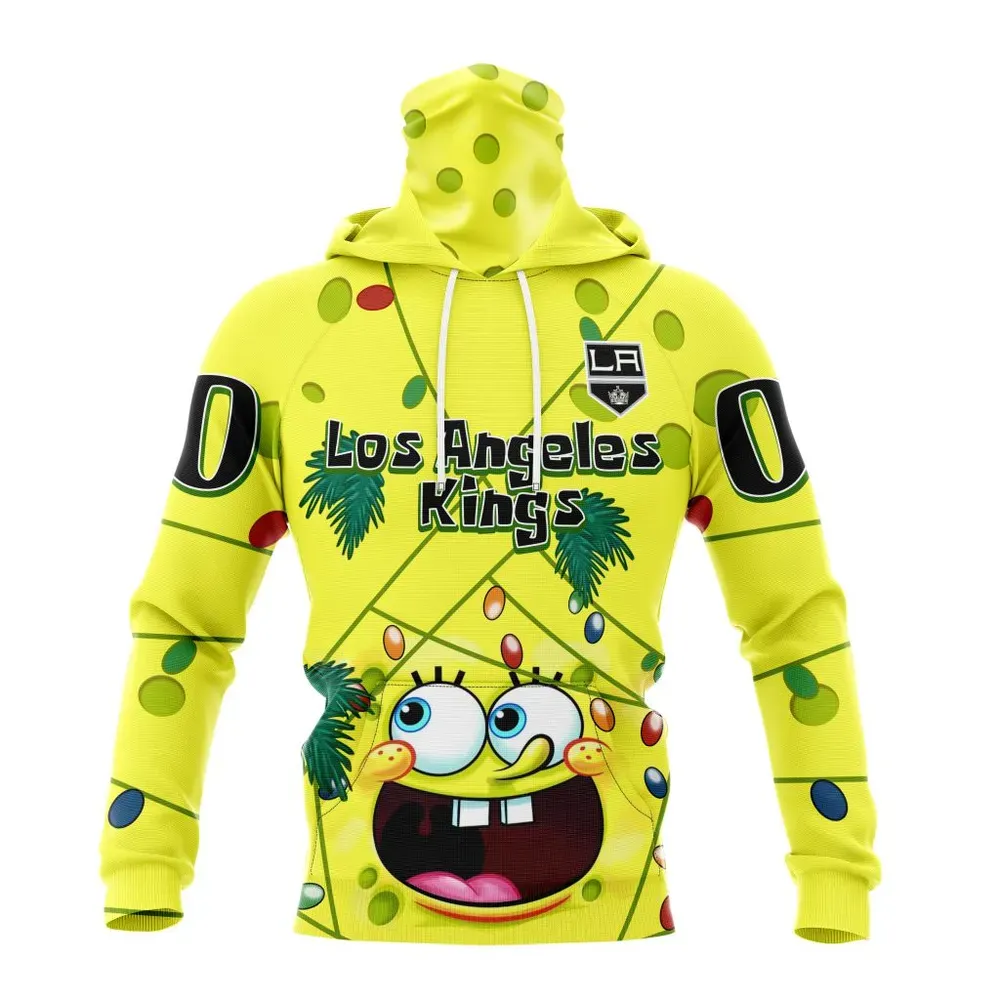 Los Angeles Kings | Specialized Jersey With Spongebob V0122 Mask Hoodie