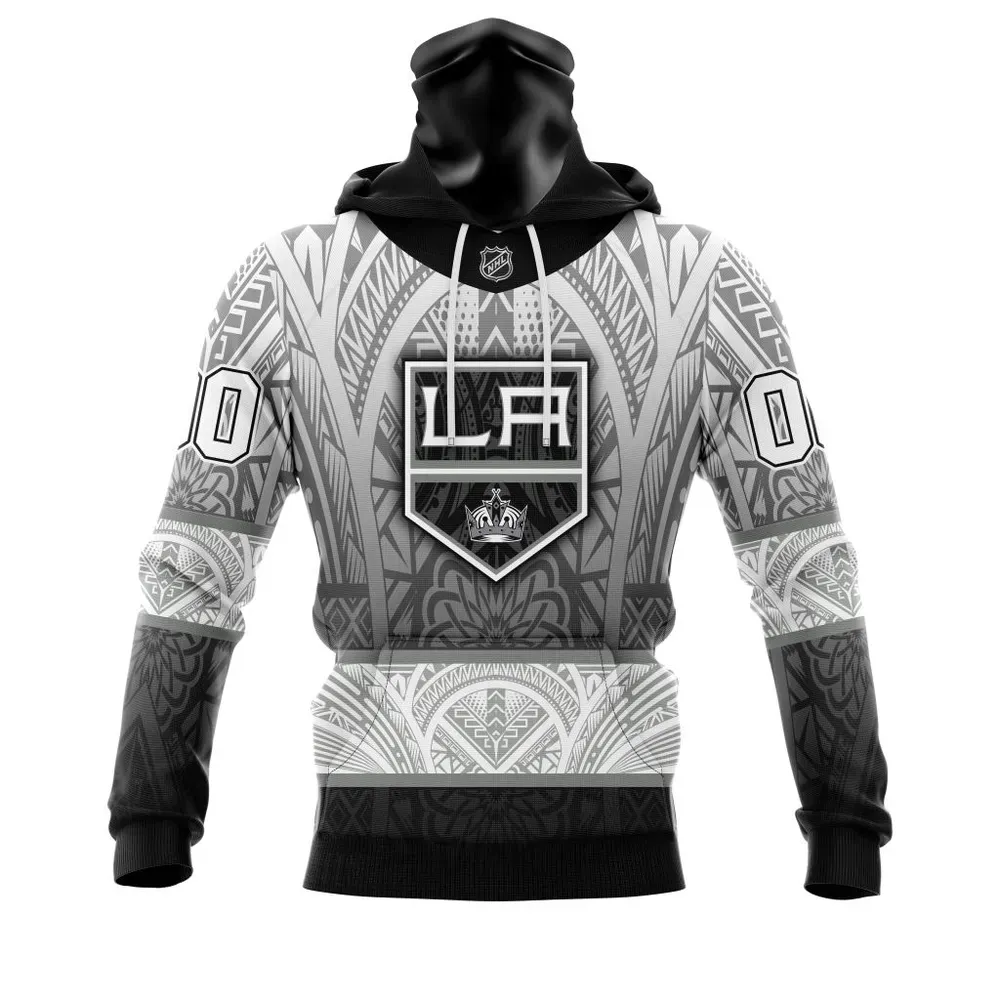 Los Angeles Kings | Specialized Native With Samoa Culture V0222 Mask Hoodie