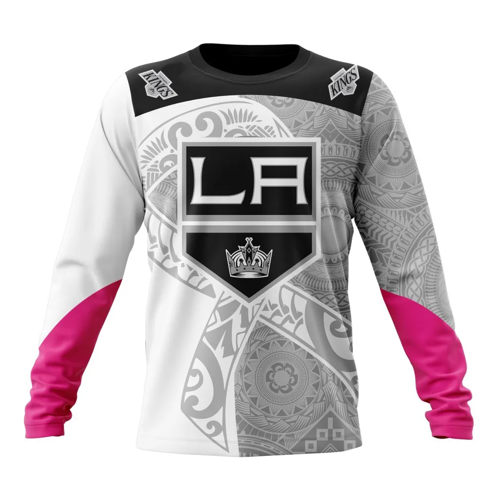 Los Angeles Kings | Specialized Samoa Fights Cancer Jersey Long Sleeved Sweatshirt 