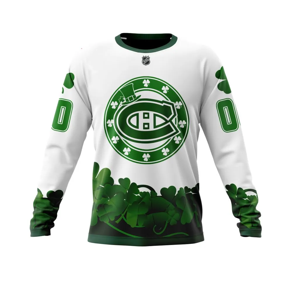 Montreal Canadiens | Happy St.Patrick Days Jersey V0522 Long Sleeved Sweatshirt 