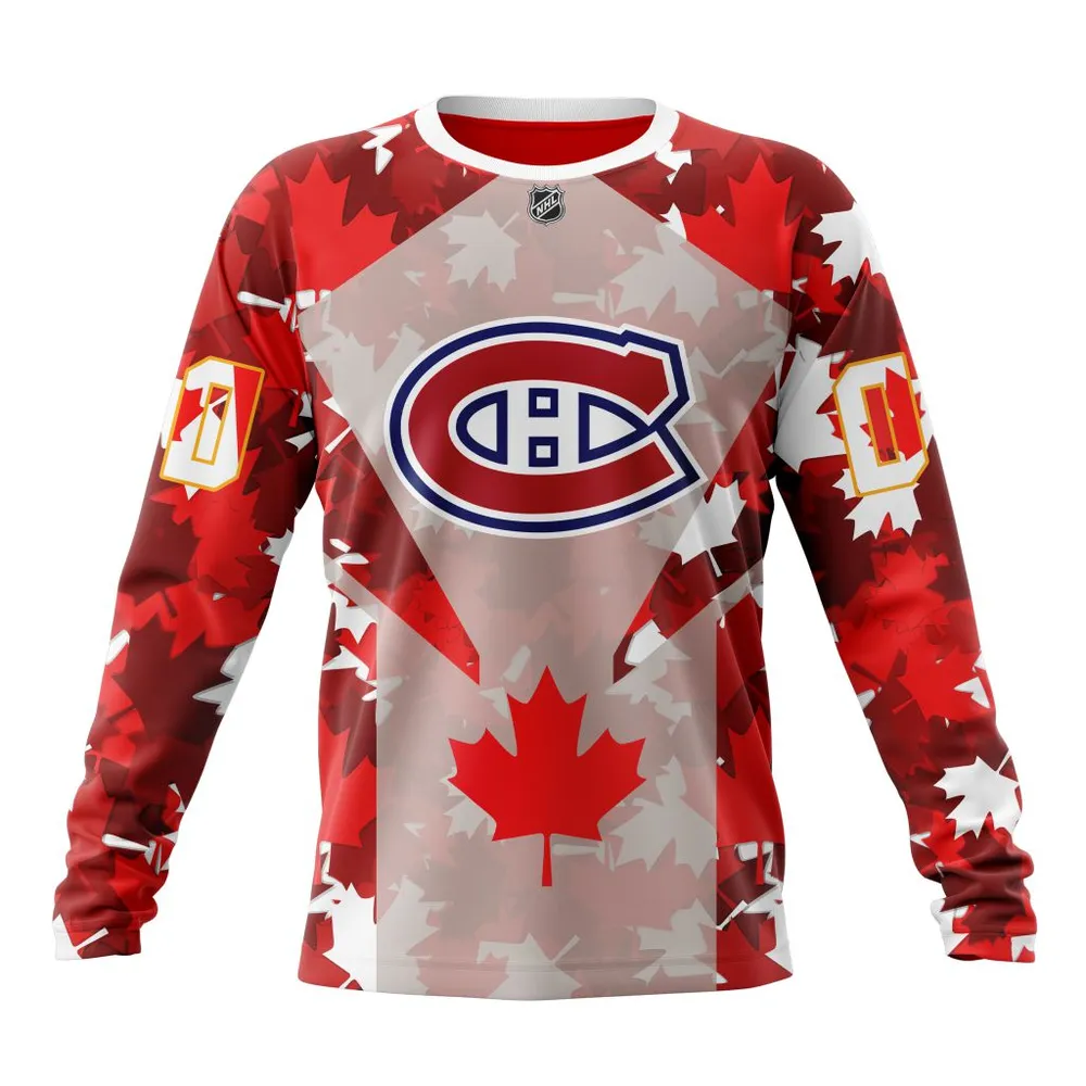 Montreal Canadiens | Special Concept For Canada Day St2201 Long Sleeved Sweatshirt 