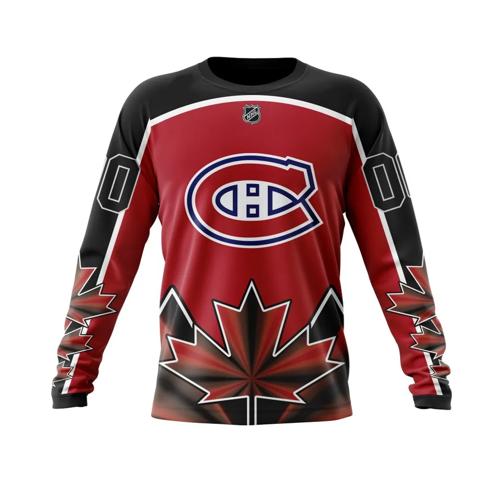 Montreal Canadiens | With Beloved Canada Maple Leafs V0122 Long Sleeved Sweatshirt 