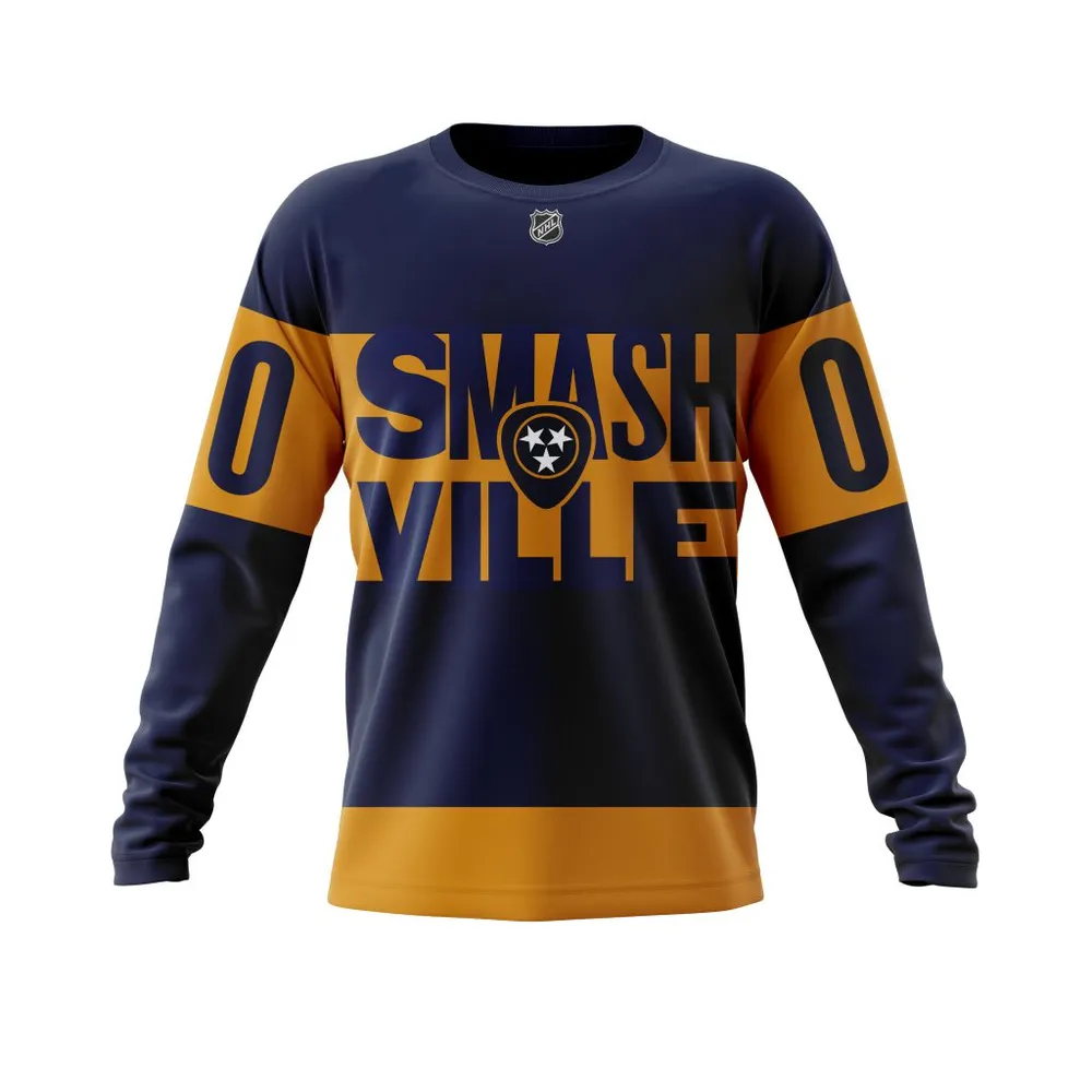 Nashville Predators | Specialized Stadium Jersey Long Sleeved Sweatshirt 