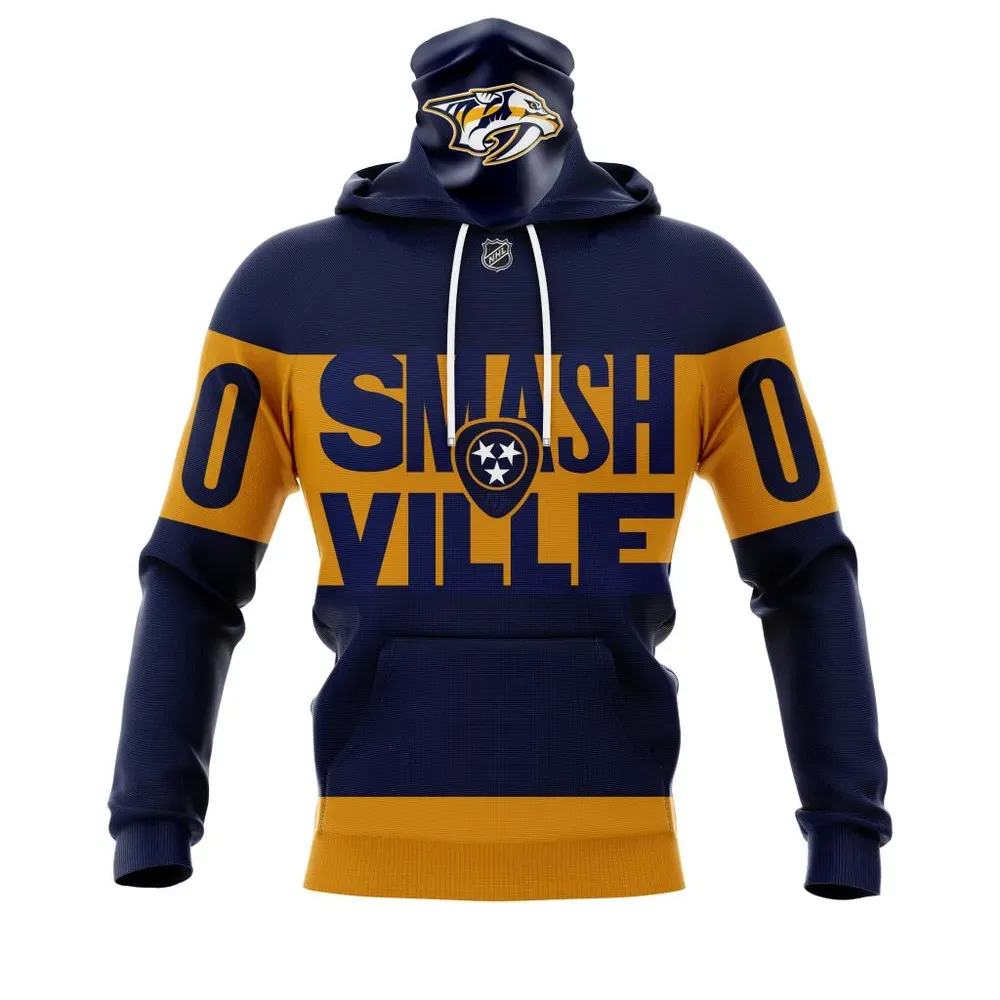 Nashville Predators | Specialized Stadium Jersey Mask Hoodie