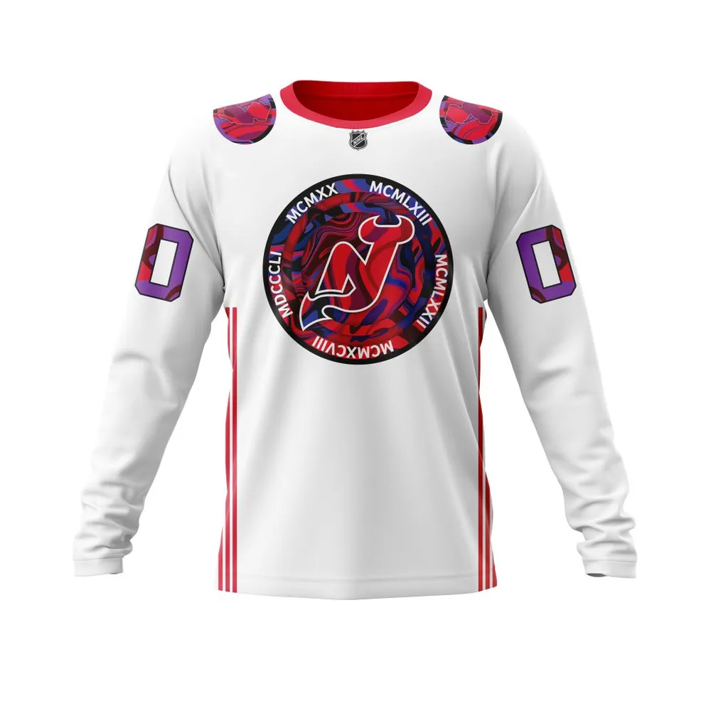 New Jersey Devils | Gender Equality Night Long Sleeved Sweatshirt 