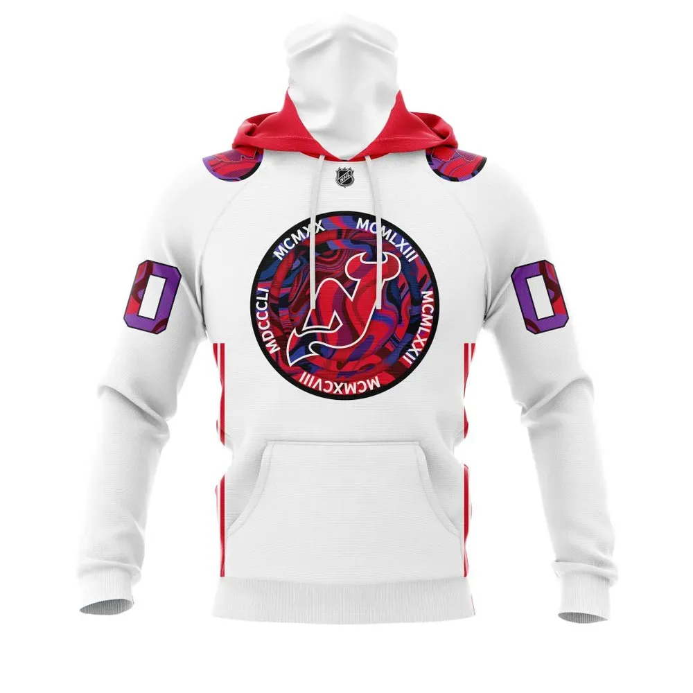 New Jersey Devils | Gender Equality Night Mask Hoodie