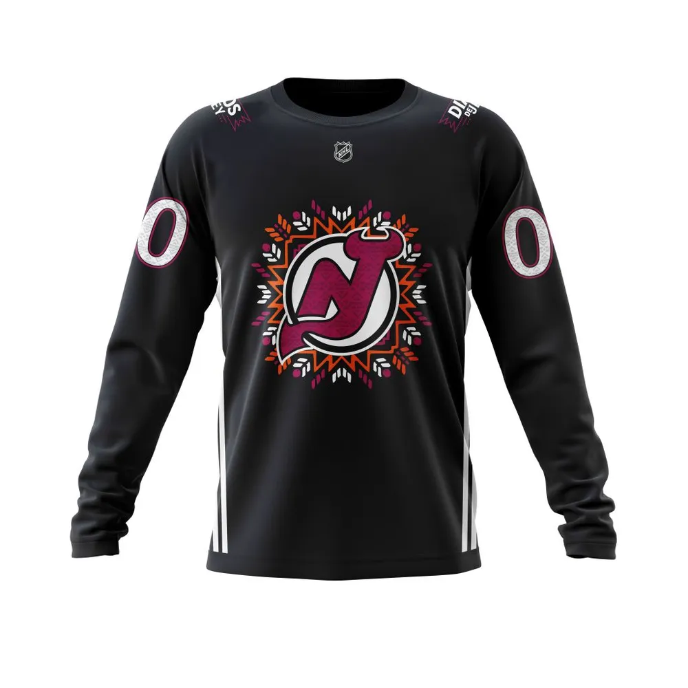 New Jersey Devils Hispanic Heritage | Personalized Name & Number Long Sleeved Sweatshirt 