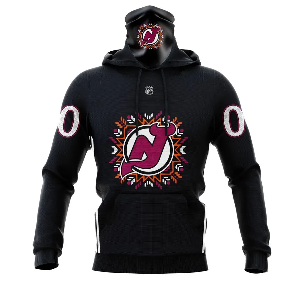 New Jersey Devils Hispanic Heritage | Personalized Name & Number Mask Hoodie