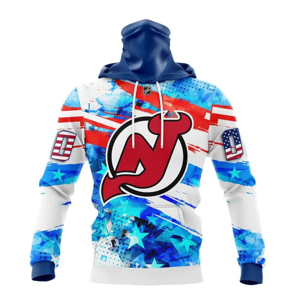 New Jersey Devils | Special Concept For Independence Day St2201 Mask Hoodie