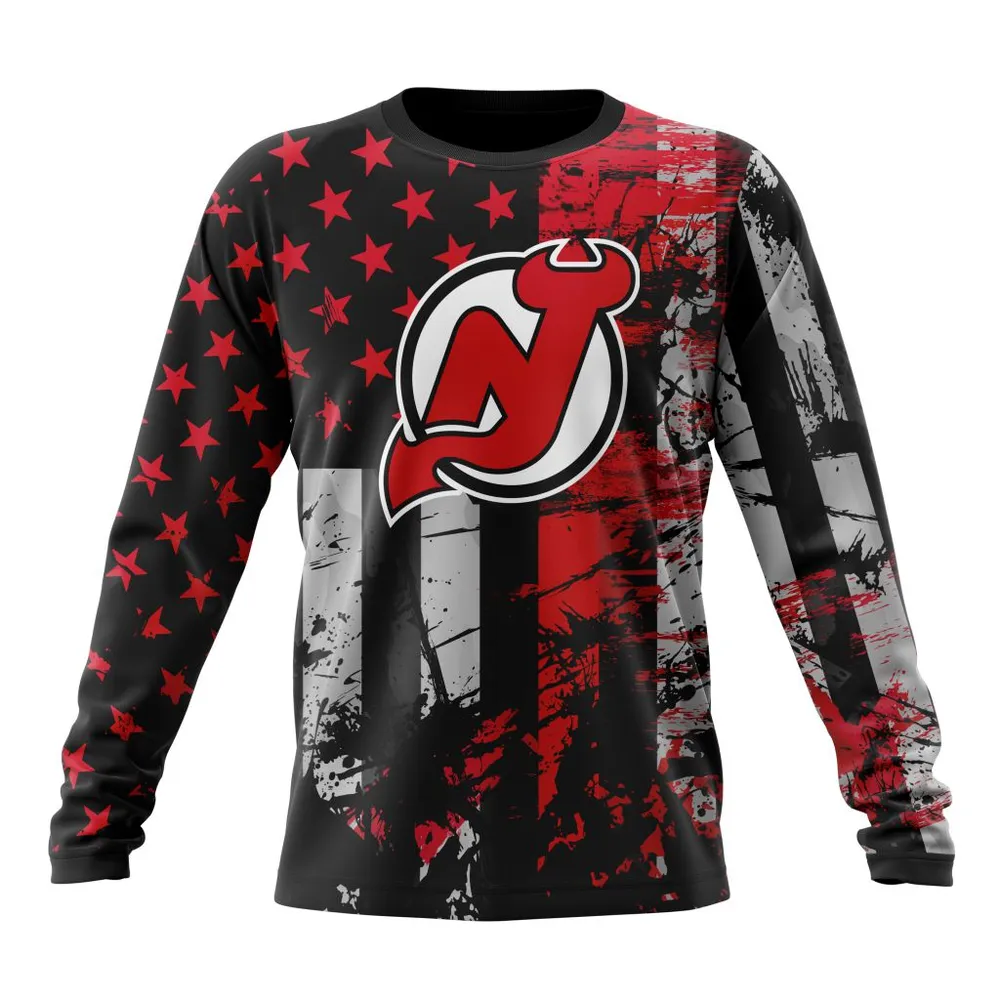 New Jersey Devils | Specialized Jersey For America Long Sleeved Sweatshirt 