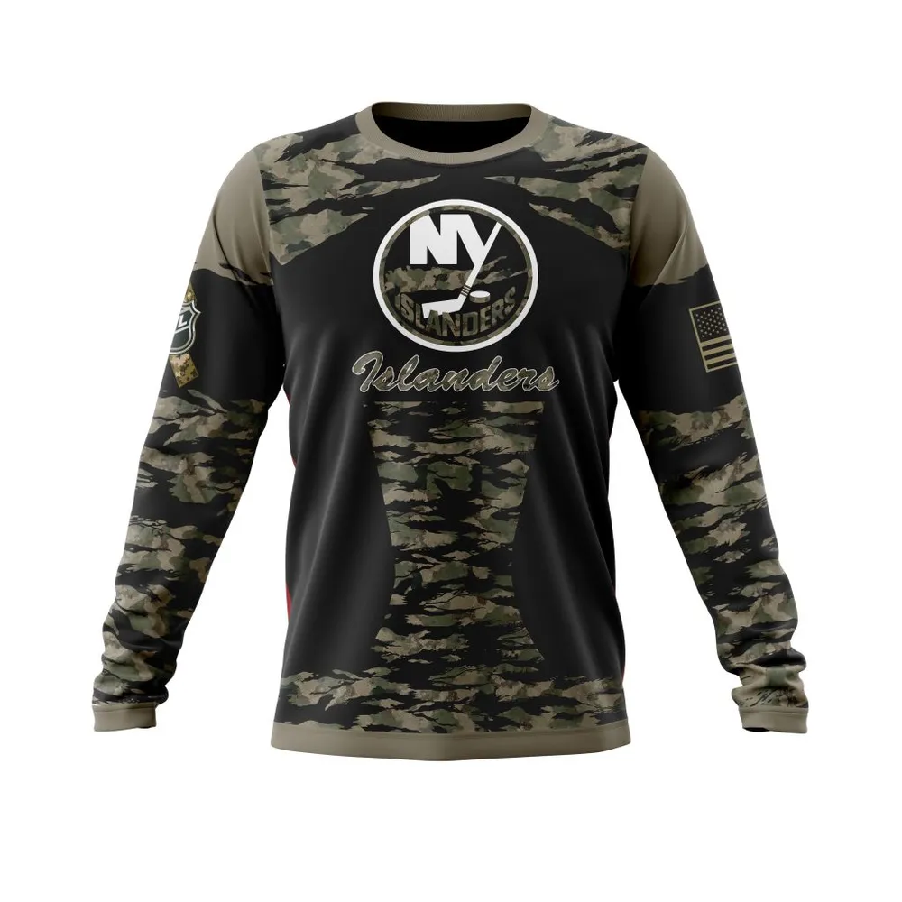 New York Islanders | Honors Veterans And Military Members Long Sleeved Sweatshirt 