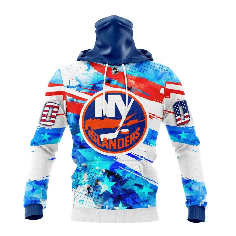 New York Islanders | Special Concept For Independence Day St2201 Mask Hoodie