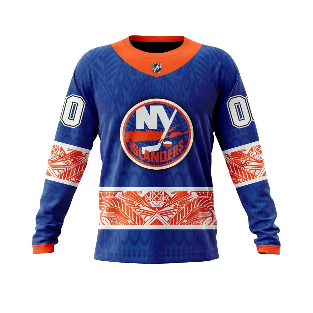 New York Islanders | Specialized Native With Samoa Culture V0222 Long Sleeved Sweatshirt 