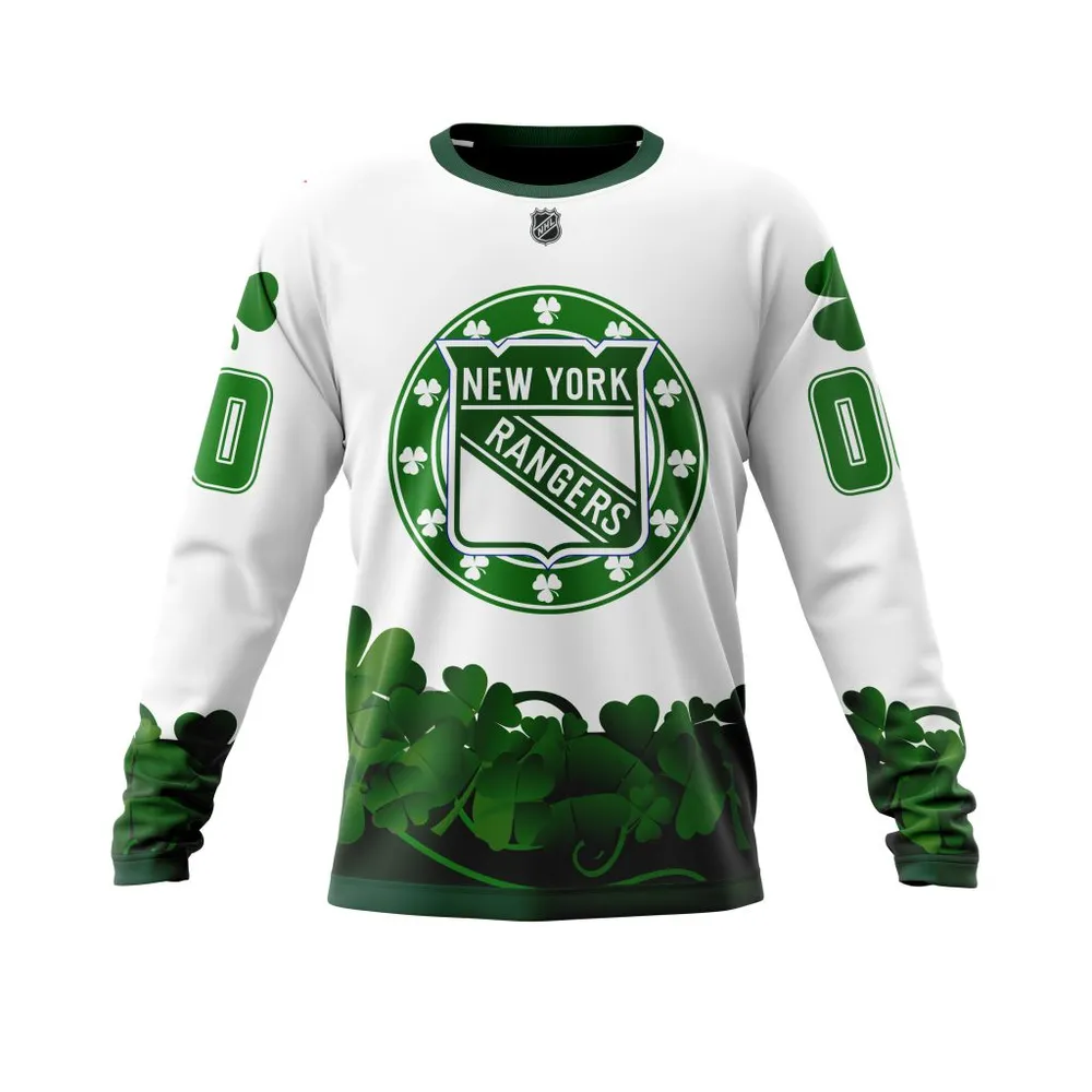 New York Rangers | Happy St.Patrick Days Jersey V0522 Long Sleeved Sweatshirt 